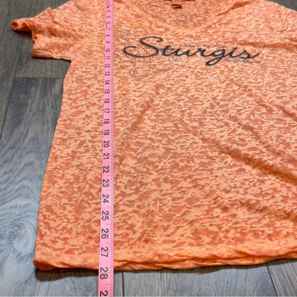 Sturgis 2018 Burn Out Woman’s Tee Size Large - Picture 5 of 7